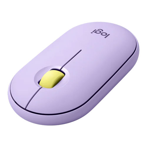 Logitech Pebble M350 Wireless and Bluetooth Mouse (Lavender)