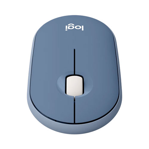 Logitech Pebble M350 Wireless and Bluetooth Mouse (Blueberry)