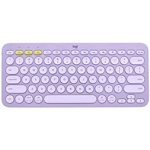 Logitech K380 Multi-Device Bluetooth Wireless Keyboard (Lavender)