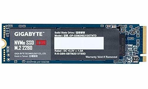 Gigabyte 1TB PCIe M.2 NVMe SSD