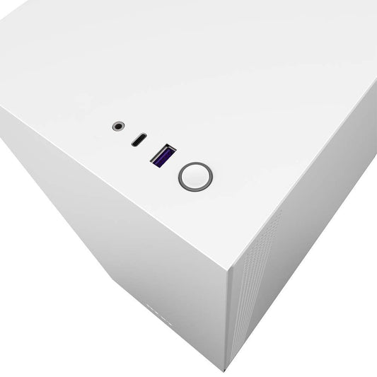 NZXT H510 Compact Mid Tower Cabinet with Tempered Glass (Black & White)