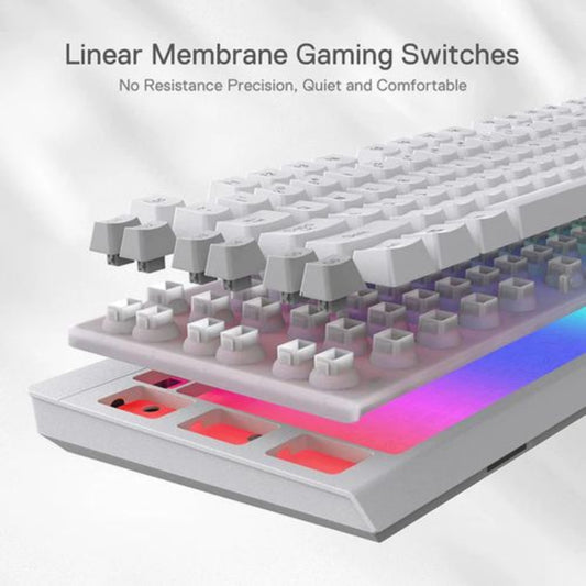 Redragon Shiva K512 RGB Backlit Membrane Gaming Keyboard (White)