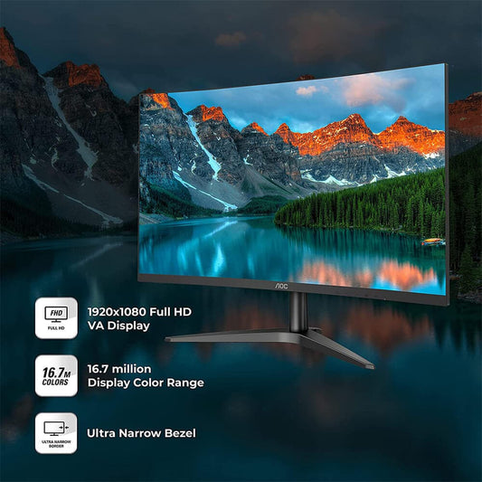AOC C24B1H 23.6 Inch 1500R Curved LCD Gaming Monitor