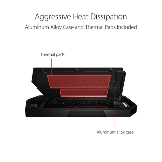 Asus ROG Strix Arion M.2 NVMe SSD Enclosure-USB 3.2 GEN2 Type-C (10 Gbps)