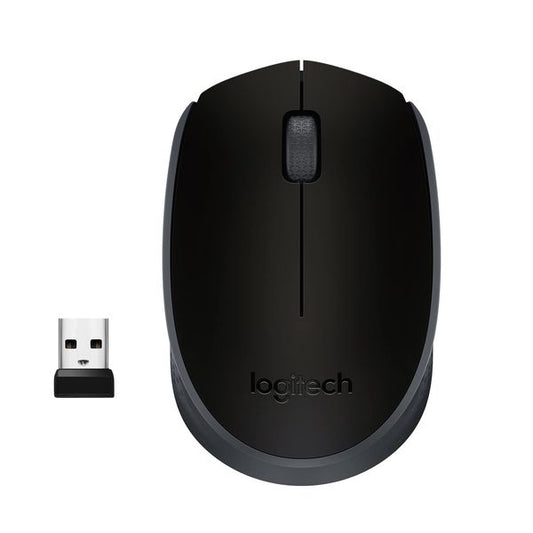 LOGITECH B170 Wireless Ambidextrious Mouse ( 1000DPI / 3 Buttons ) ( Black )
