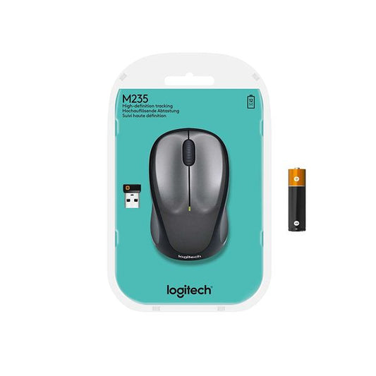 LOGITECH M235 Wireless Ambidextrous Gaming Mouse ( 910-002201 ) ( 1000DPI / 3 Macro Button ) ( Colt Glossy)