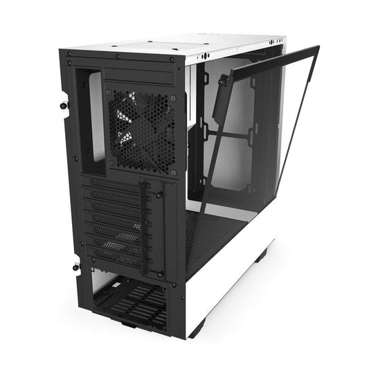 NZXT H510 Compact Mid Tower Cabinet with Tempered Glass (Black & White)