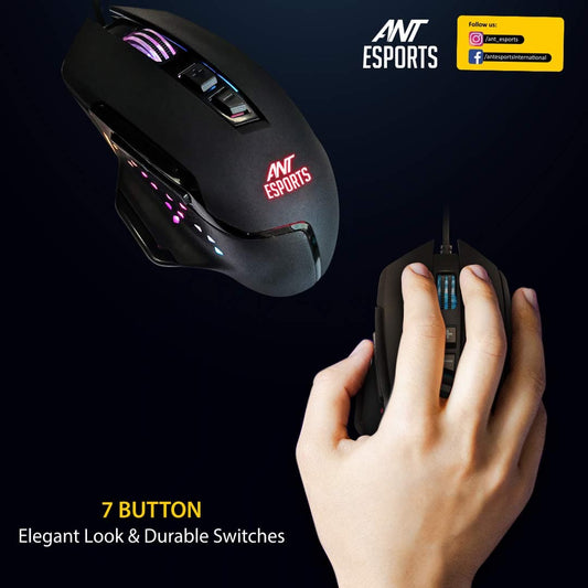 Ant Esports GM300 RGB Wired Gaming Mouse