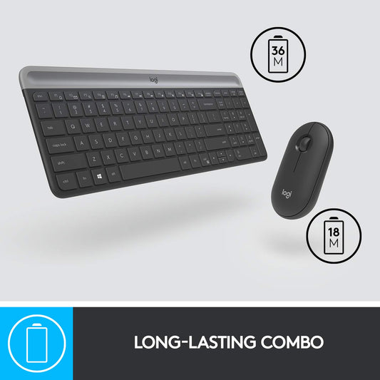 Logitech MK470 Slim Wireless Combo (Graphite)