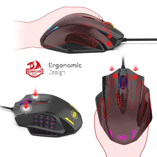 Redragon M908 Impact RGB LED Wired Gaming Mouse