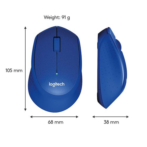 Logitech M331 Wireless Gaming Mouse (Blue)