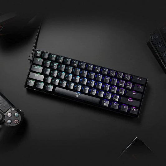 Redragon K630 Dragonborn (Red Switches) 60% Wired RGB Gaming Keyboard