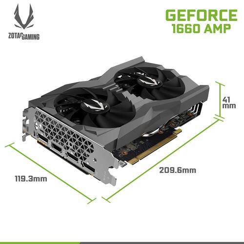 Zotac Gaming GeForce GTX 1660 AMP Graphics Card