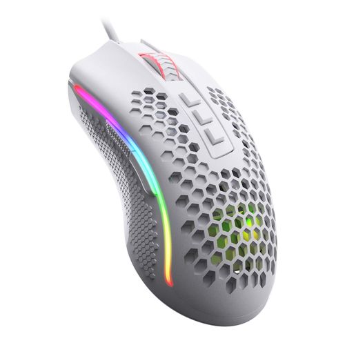 Redragon M808 Storm Lightweight RGB USB Gaming Mouse (White)