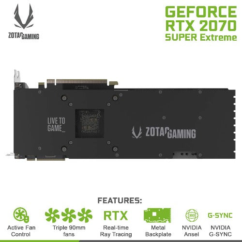 Zotac Gaming GeForce RTX 2070 Super AMP Extreme 8GB GDDR6 Graphic Card