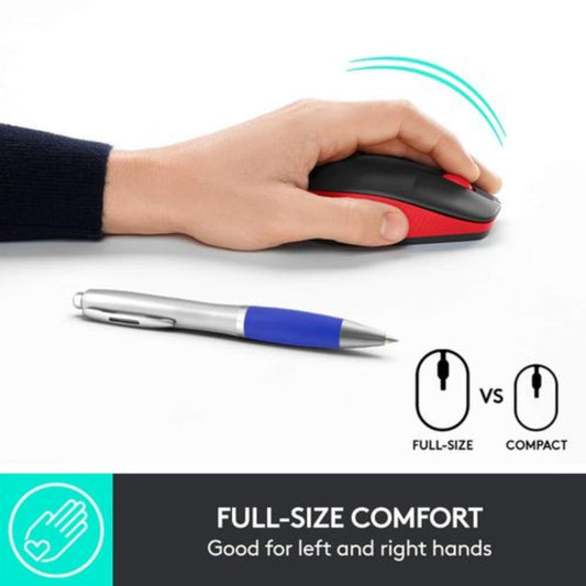 Logitech M190 Wireless Gaming Mouse (Red)