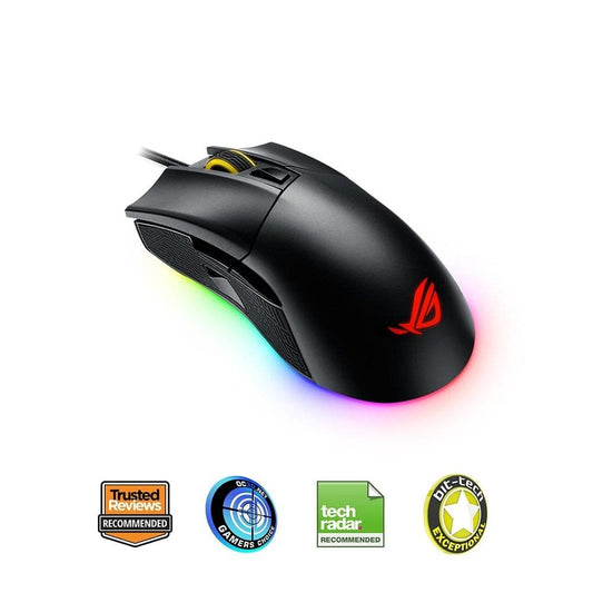 Asus ROG Gladius 2 Ergonomic Optical Gaming Mouse (Black)