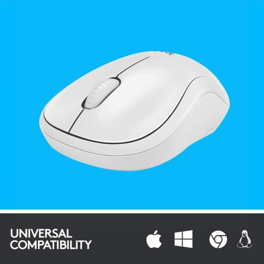 LOGITECH M221 Wireless Ambidextrous Gaming Mouse ( 910-006130 ) ( 1000DPI / 3 Macro Button ) ( Off White )