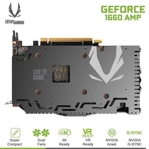 Zotac Gaming GeForce GTX 1660 AMP Graphics Card