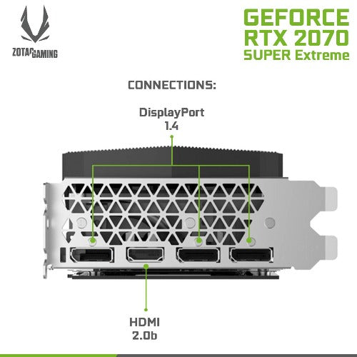 Zotac Gaming GeForce RTX 2070 Super AMP Extreme 8GB GDDR6 Graphic Card