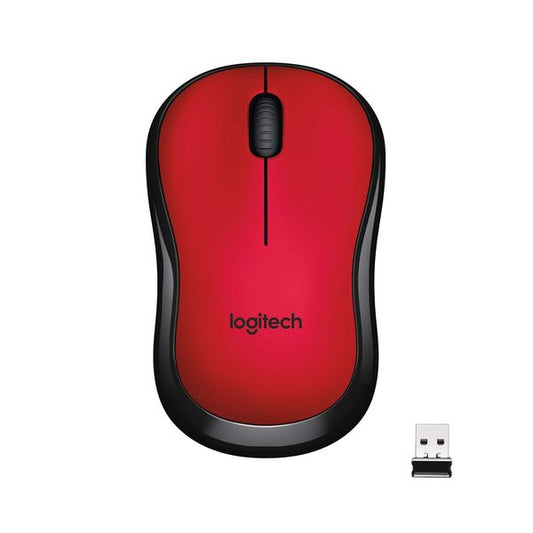 LOGITECH M221 Silent Wireless Ambidextrous Gaming Mouse Red
