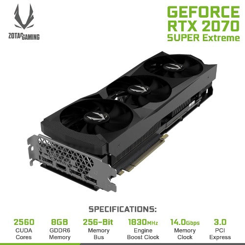 Zotac Gaming GeForce RTX 2070 Super AMP Extreme 8GB GDDR6 Graphic Card