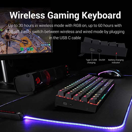 Redragon K599 Wireless/Wired Mechanical Gaming Keyboard