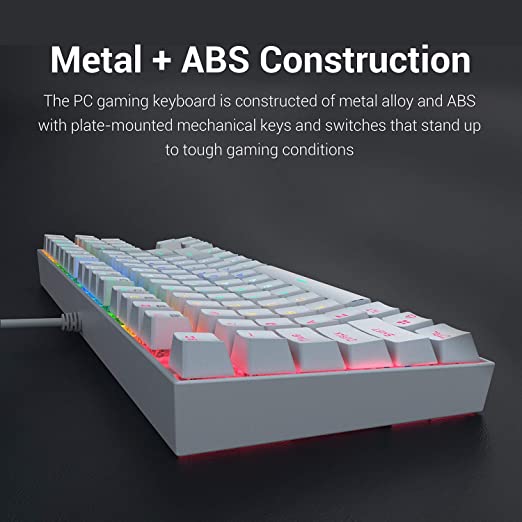 Redragon Kumara K552 RGB Mechanical Gaming Keyboard (White)