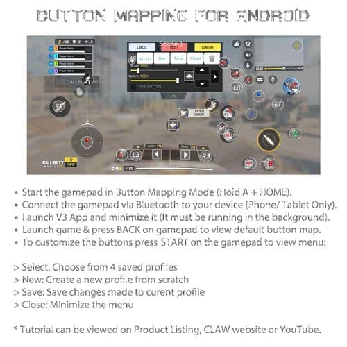 Claw Shoot Bluetooth Mobile Gamepad Controller