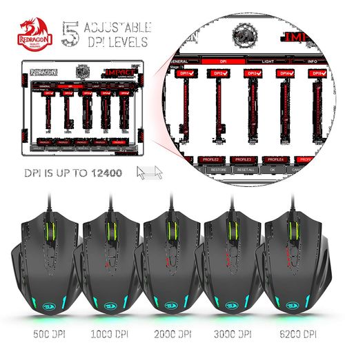 Redragon M908 Impact RGB LED Wired Gaming Mouse