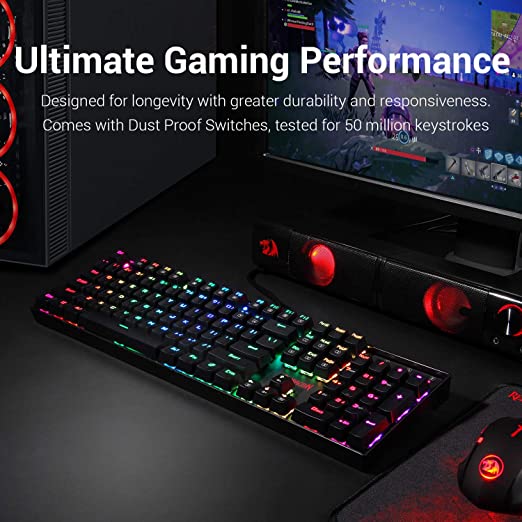 Redragon Vara K551 RGB Wired Mechanical Gaming Keyboard (Blue Switches)