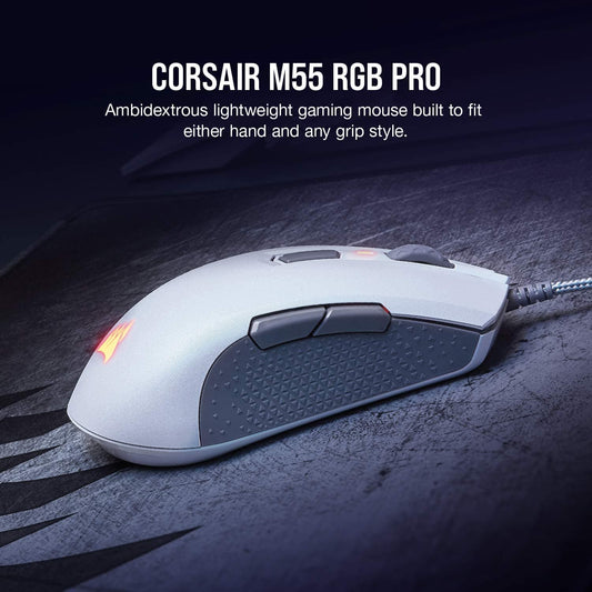 Corsair M55 RGB Pro Gaming Mouse (White)