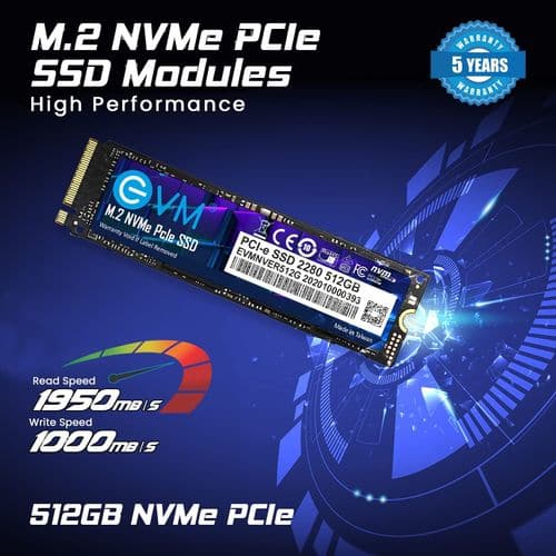 EVM 512GB M.2 NVMe Internal SSD