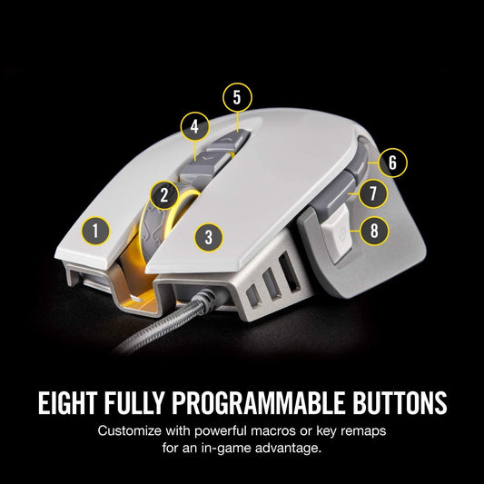 Corsair M65 RGB Elite Gaming Mouse (White)