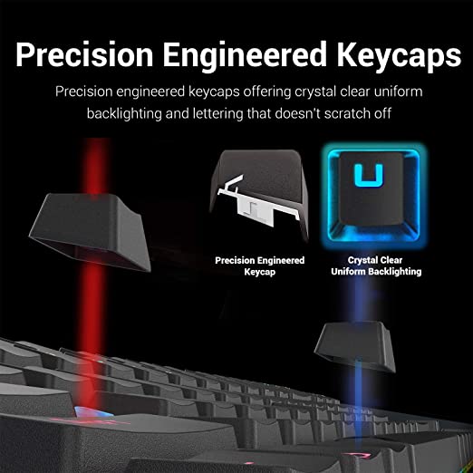 Redragon Kumara K552 TKL Mechanical Wired Gaming Keyboard (Blue Switches)