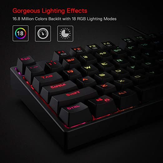 Redragon K582 SURARA RGB Mechanical Gaming Keyboard (Blue Switches)