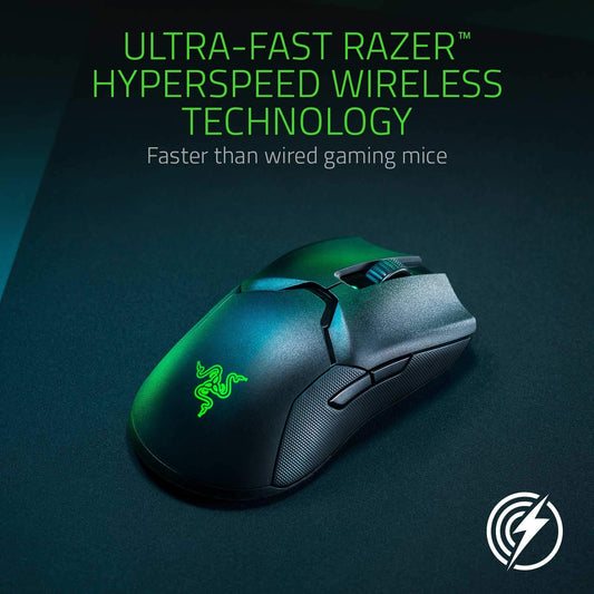 Razer Viper Ultimate Hyperspeed Lightest Wireless with Charging Dock Gaming Mouse (Black)