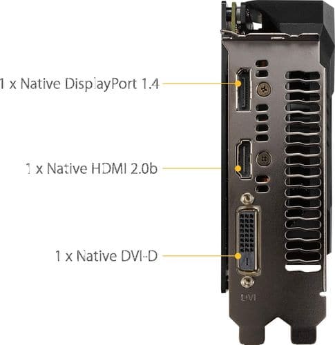 Asus TUF Gaming GeForce GTX 1650 Super OC 4GB Edition HDMI DP DVI Gaming Graphics Card