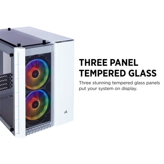 Corsair 280X RGB (M-ATX) Mini Tower Cabinet TG (White)