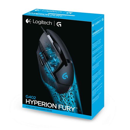 Logitech G402 Hyperion Fury Wired Gaming Mouse (Black)