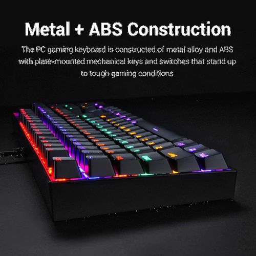Redragon Vara K551-RGB Mechanical Gaming Keyboard (Black) (Red Switches)