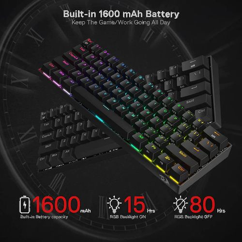 Redragon K530 Draconic 60% Compact RGB Wireless Mechanical Keyboard