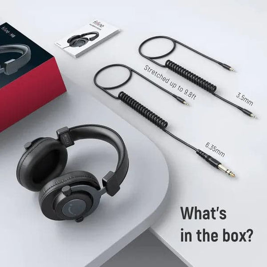 FIFINE H8 Studio Wired Stereo Gaming Headphones With Mic ( Black ) ( PC/Mac )