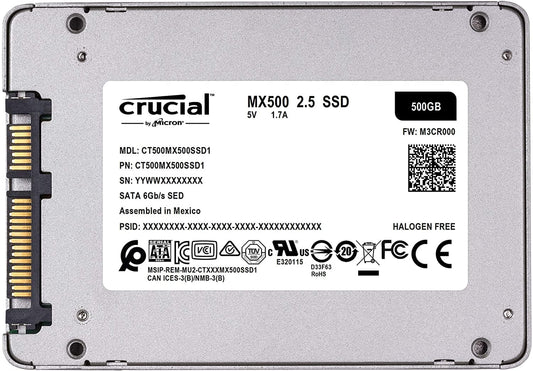 Crucial MX500 500GB 3D NAND SATA SSD