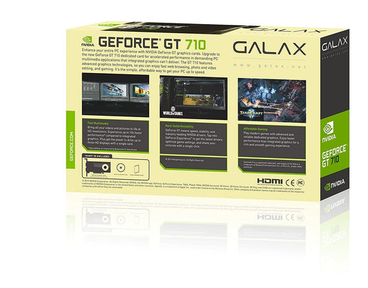 GALAX GeForce GT 710 1GB DDR3 Graphics Card