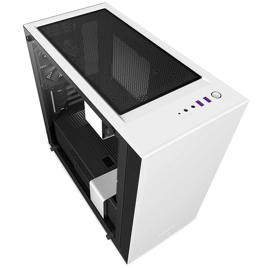 NZXT H400 (M-ATX) Mini Tower Cabinet (Matte White)