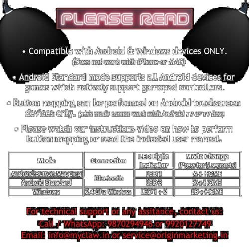 Claw Shoot Bluetooth Mobile Gamepad Controller