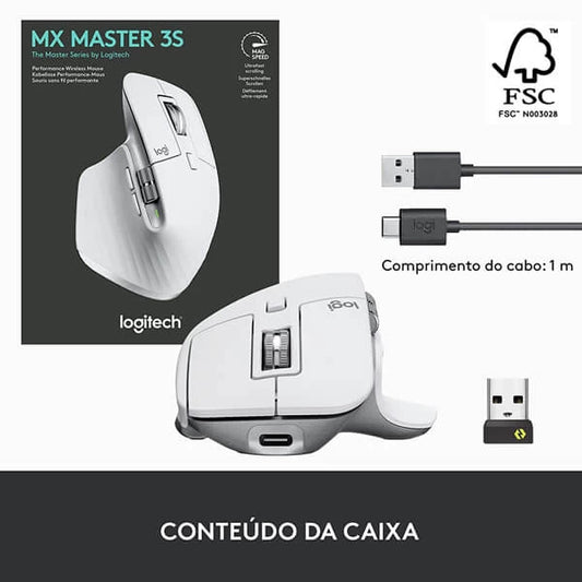 LOGITECH MX Master 3S Wireless+Bluetooth Ergonomic Gaming Mouse