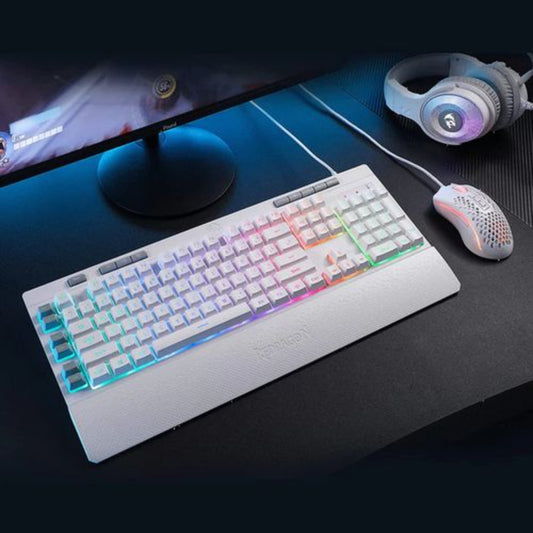 Redragon Shiva K512 RGB Backlit Membrane Gaming Keyboard (White)