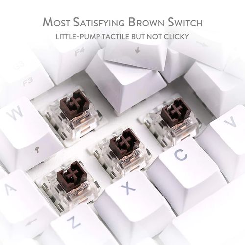 Redragon Draconic K530 RGB Wireless Mechanical Keyboard (White) (Brown Switches)